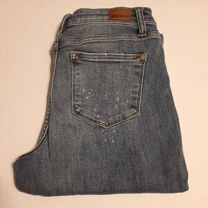 Judy Blue Boyfriend Fit Splattered Distressed Hem Women's Jeans JB82346DK